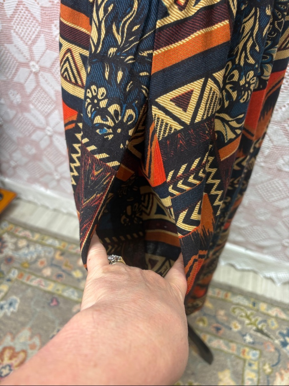 Boho Tribal Print Maxi Dress | Flowy - Picture 6 of 10